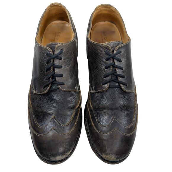 Bed Stu Men's Basalt Derby Wingtip Gray Brown Leather Mens Size 11 - Picture 2 of 12